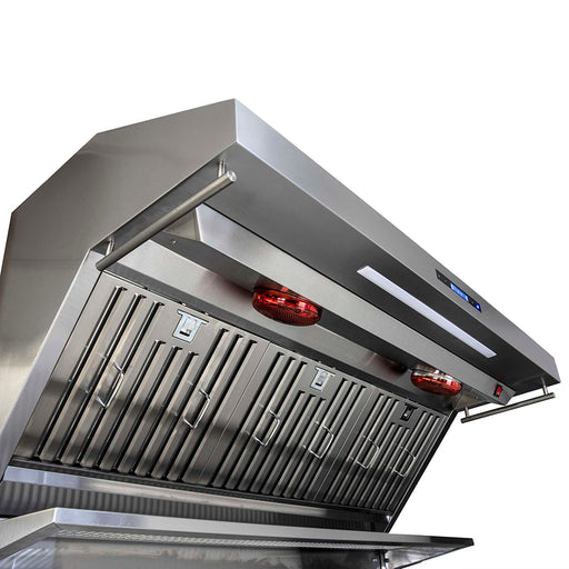 Forno Savona - 48" Wall Mount Range Hood With Baffle Filter & Back Splash FORNO