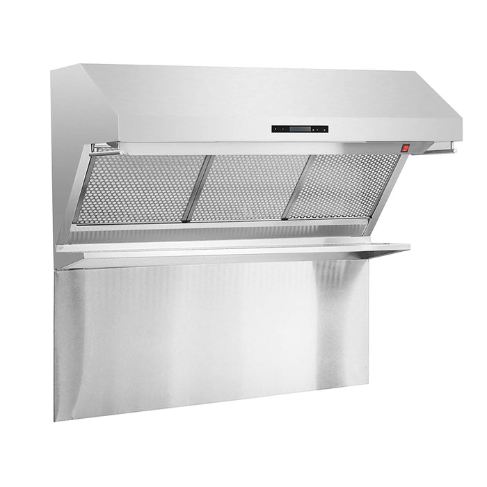 Forno Savona - 48" Wall Mount Range Hood with Hybrid Stainless Filters & Back Splash FORNO