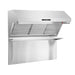 Forno Savona - 48" Wall Mount Range Hood with Hybrid Stainless Filters & Back Splash FORNO