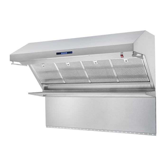 Forno Savona 60" Wall Mount Range Hood with Hybrid Filters & Back Splash FORNO