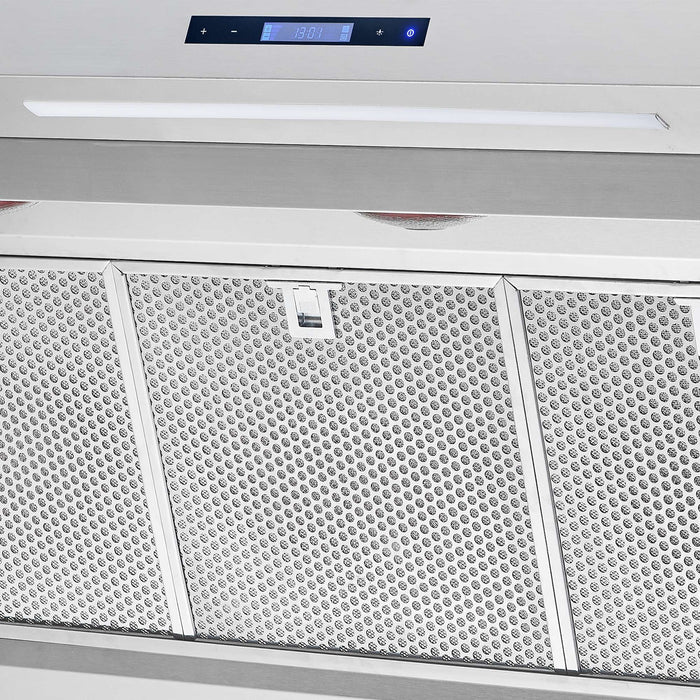 Forno Savona 60" Wall Mount Range Hood with Hybrid Filters & Back Splash FORNO
