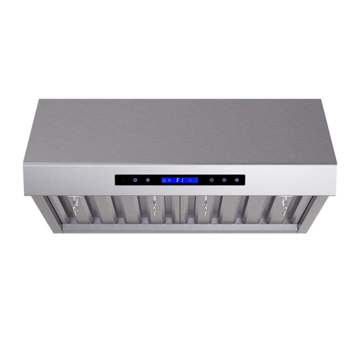 Forno Palazzo 30" Wall Mounted Range Hood Stainless Steel Heavy-Duty Baffle Filters & Remote Control FORNO
