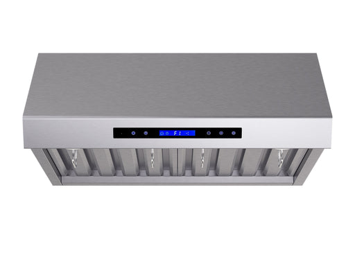 Forno Palazzo 30" Wall Mounted Range Hood Stainless Steel Heavy-Duty Baffle Filters & Remote Control FORNO