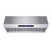 Forno Palazzo 36" Wall Mounted Range Hood Stainless Steel Heavy-Duty Baffle Filters & Remote Control FORNO