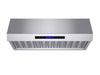 Forno Palazzo 36" Wall Mounted Range Hood Stainless Steel Heavy-Duty Baffle Filters & Remote Control FORNO