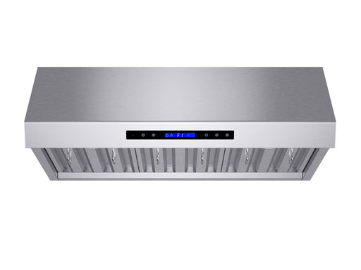 Forno Palazzo 36" Wall Mounted Range Hood Stainless Steel Heavy-Duty Baffle Filters & Remote Control FORNO