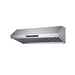 Forno Palazzo 48" Wall Mounted Range Hood Stainless Steel Heavy-Duty Baffle Filters & Remote Control FORNO