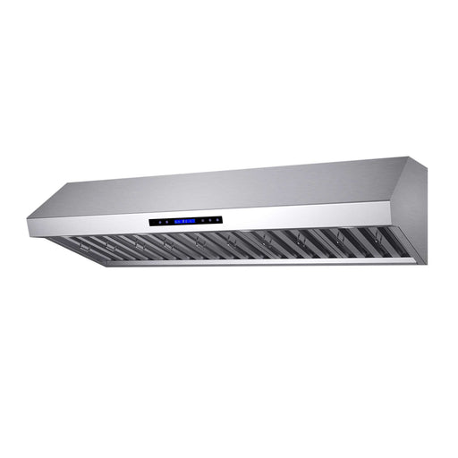Forno Palazzo 60" Wall Mounted Range Hood Stainless Steel Heavy-Duty Baffle Filters & Remote Control FORNO