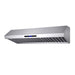 Forno Palazzo 60" Wall Mounted Range Hood Stainless Steel Heavy-Duty Baffle Filters & Remote Control FORNO