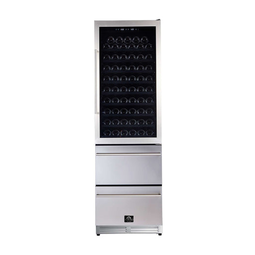 Forno Azienda 24" Dual-Zone Wine Cooler, 108-Bottle Capacity, 2 Refrigerated Drawers FORNO