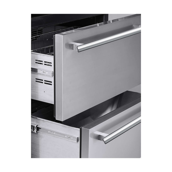 Forno Capraia 30" Dual-Zone Wine Cooler, 144-Bottle Capacity, 2 Refrigerated Drawers FORNO