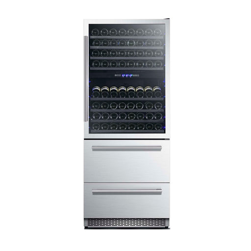Forno Capraia 30" Dual-Zone Wine Cooler, 144-Bottle Capacity, 2 Refrigerated Drawers FORNO