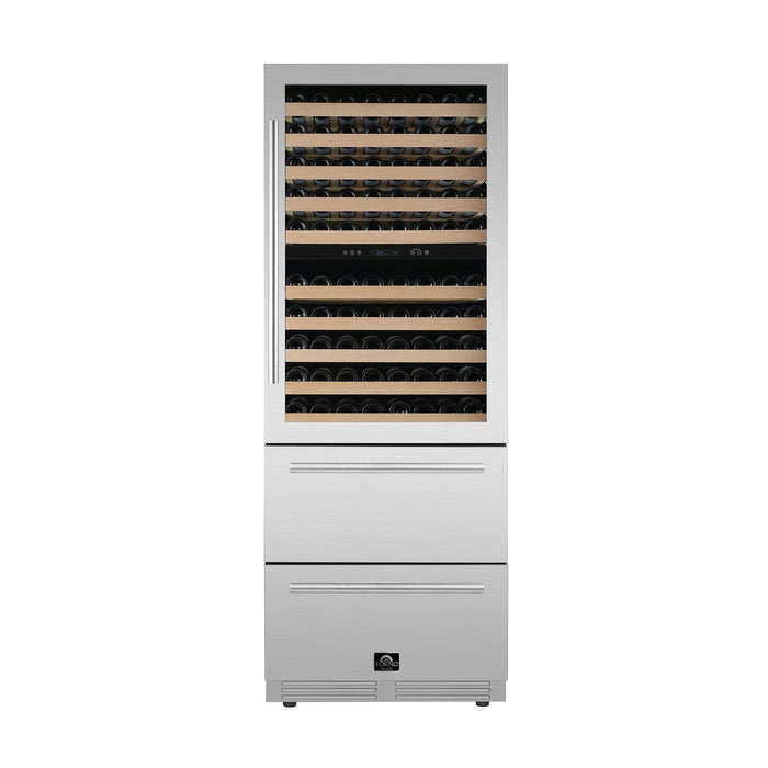 Forno Celano 30" Dual Zone Wine Cellar & Beverage Cooler, 21.3 cu.ft. FORNO