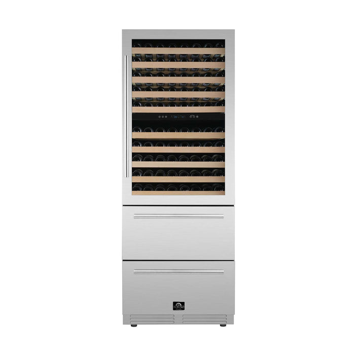 Forno Celano 30" Dual Zone Wine Cellar & Beverage Cooler, 21.3 cu.ft. FORNO