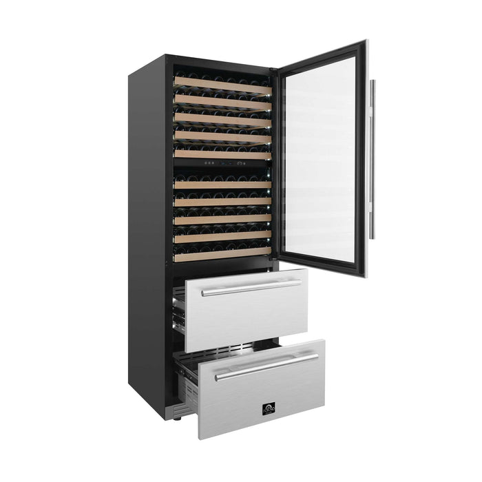 Forno Celano 30" Dual Zone Wine Cellar & Beverage Cooler, 21.3 cu.ft. FORNO