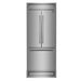 Forno Gallipoli 30" French Door Refrigerator, 17.5 cu.ft. Capacity & Modern Decorative Grill - 34" Wide FORNO