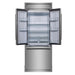 Forno Gallipoli 30" French Door Refrigerator, 17.5 cu.ft. Capacity & Modern Decorative Grill - 34" Wide FORNO