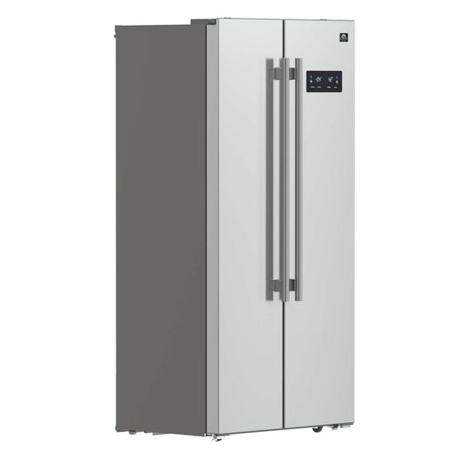 Forno Salerno 33" Side-by-Side Stainless Steel Refrigerator 15.6 cu.ft FORNO