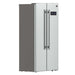 Forno Salerno 33" Side-by-Side Stainless Steel Refrigerator 15.6 cu.ft FORNO