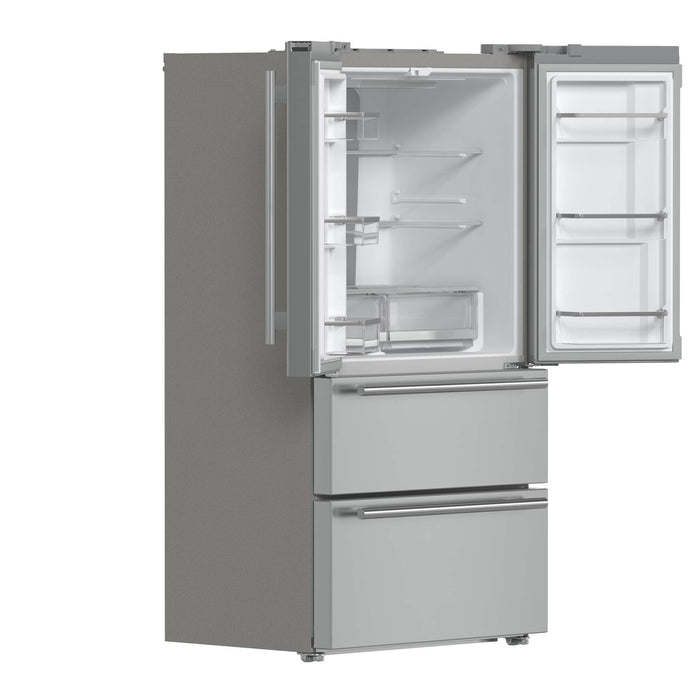 Forno Moena 36" French Door 19.2 cu. ft Stainless Steel Refrigerator with Factory Installed Ice-maker FORNO