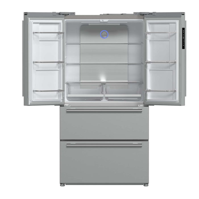 Forno Moena 36" French Door 19.2 cu. ft Stainless Steel Refrigerator with Factory Installed Ice-maker FORNO