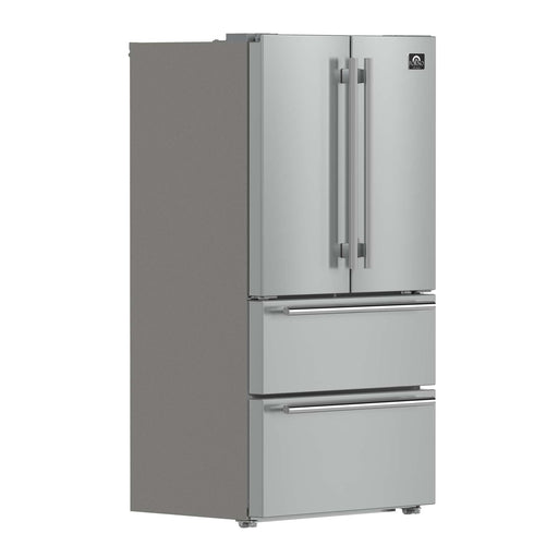 Forno Alta Moena 36" French Door Refrigerator, 19.2 Cu.Ft., Counter Depth, Ice Maker FORNO