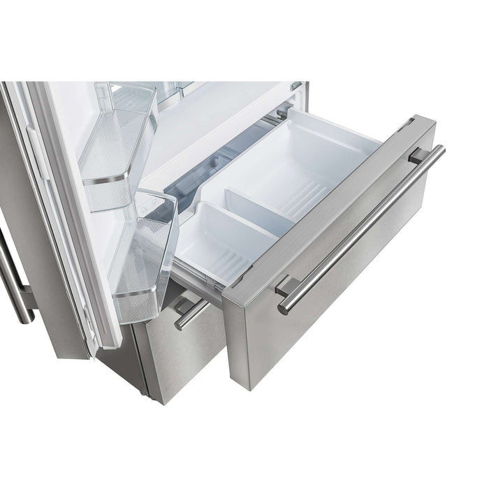 Forno Alta Moena 36" French Door Refrigerator, 19.2 Cu.Ft., Counter Depth, Ice Maker FORNO