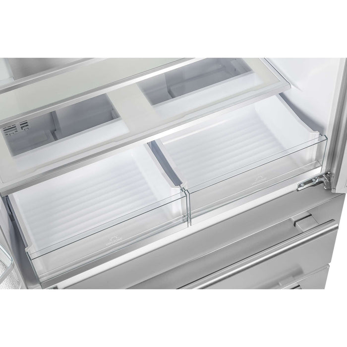 Forno Alta Moena 36" French Door Refrigerator, 19.2 Cu.Ft., Counter Depth, Ice Maker FORNO