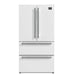 Forno Moena Espresso 36" French Door Refrigerator in White, 19.2 cu. ft FORNO