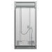 Forno Moena 36" French Door 19.2 cu. ft Stainless Steel Refrigerator, with Modern Decorative Grill - 40" Wide FORNO