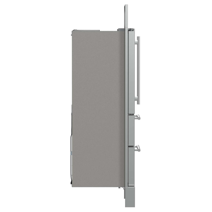Forno Moena 36" French Door 19.2 cu. ft Stainless Steel Refrigerator, with Modern Decorative Grill - 40" Wide FORNO