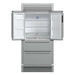 Forno Moena 36" French Door 19.2 cu. ft Stainless Steel Refrigerator, with Decorative Grill - 40" Wide FORNO