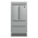 Forno Moena 36" French Door 19.2 cu. ft Stainless Steel Refrigerator, with Decorative Grill - 40" Wide FORNO