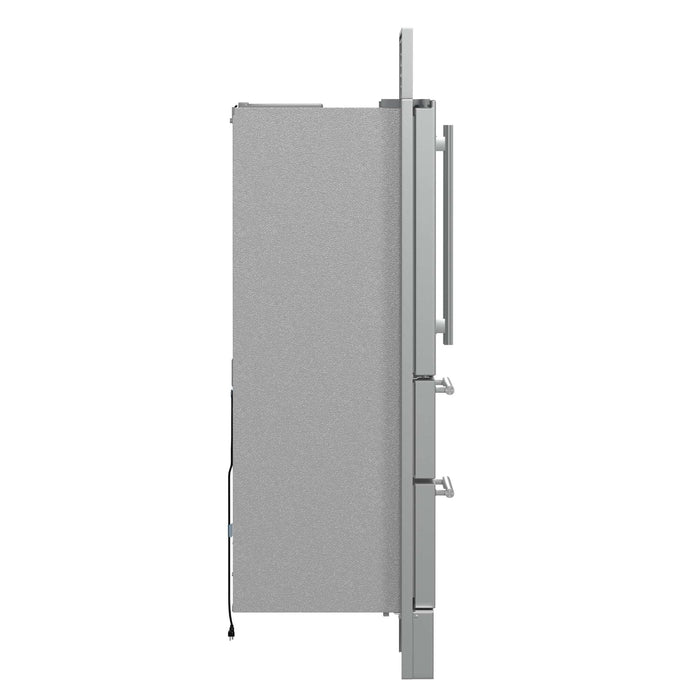 Forno Moena 36" French Door 19.2 cu. ft Stainless Steel Refrigerator, with Decorative Grill - 40" Wide FORNO
