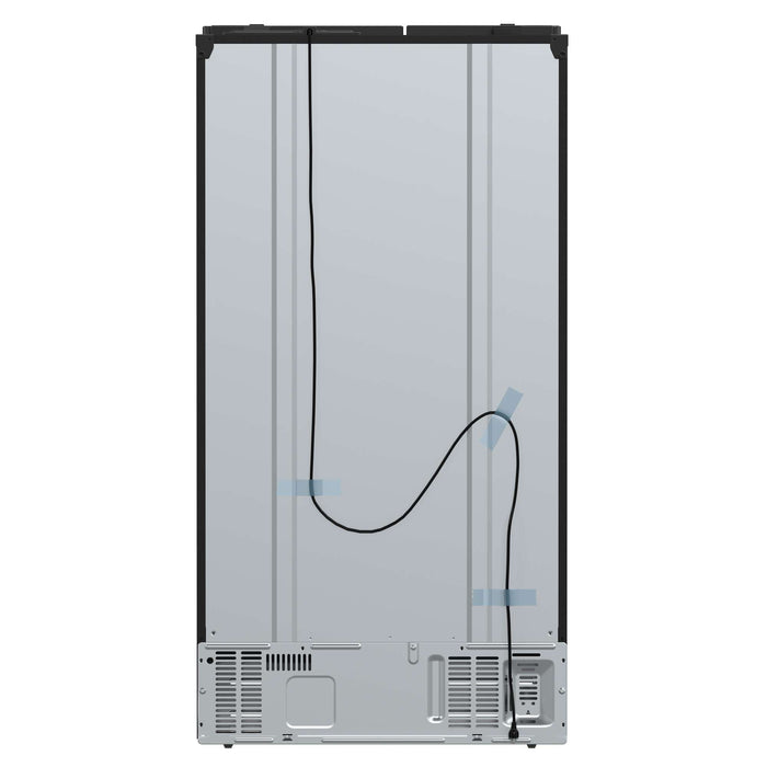 Forno Salerno Espresso 36" Side-by-Side Black Refrigerator 20 cu. ft FORNO