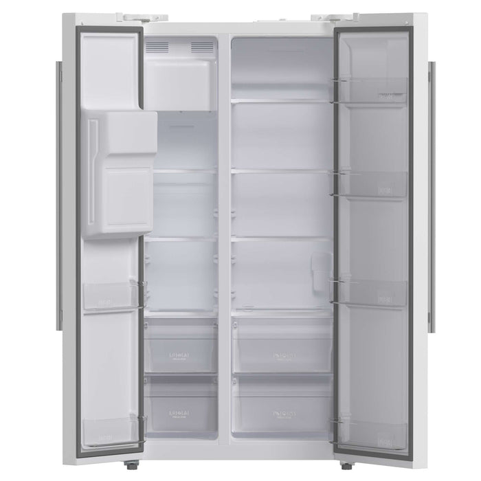 Forno Salerno Espresso 36" Side-by-Side White Refrigerator 20 cu.ft FORNO
