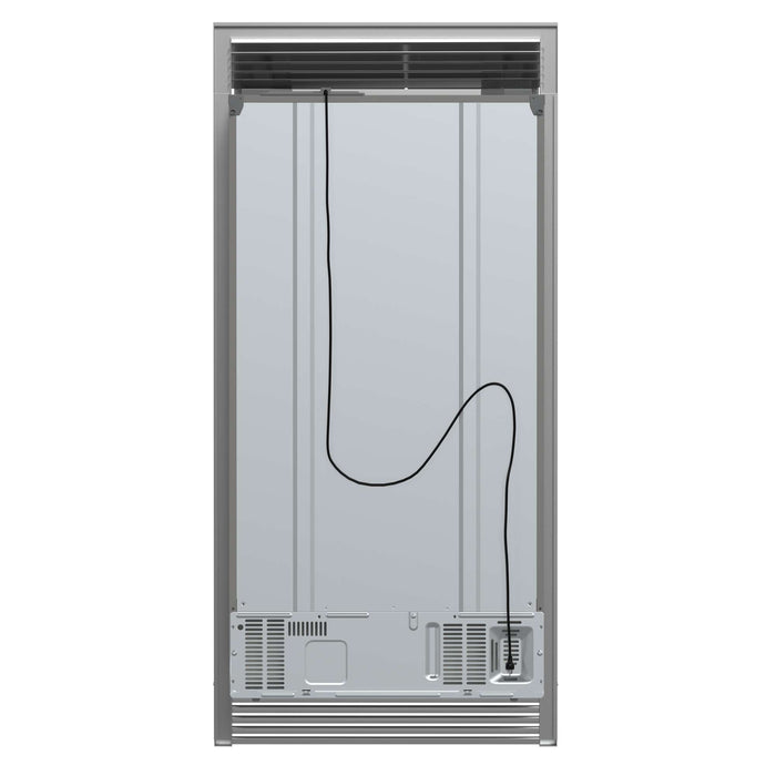 Forno Salerno 36" Built-in Stainless-Steel Refrigerator 20 cu. ft with Decorative Grill - 40 " Wide FORNO