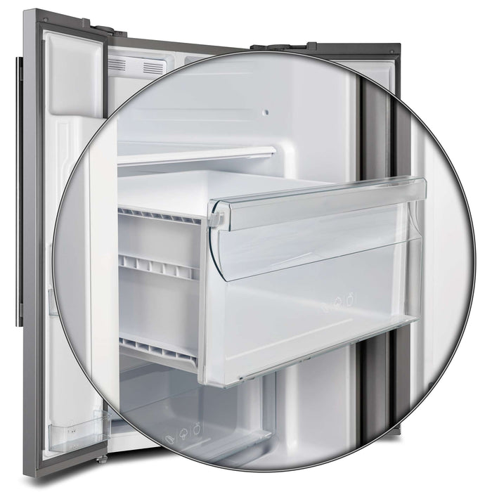 Forno Salerno 36" Built-in Stainless-Steel Refrigerator 20 cu. ft with Decorative Grill - 40 " Wide FORNO