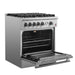 Giovanni 30-inch Gas Range Stainless Steel, 5 Burners 67,000 BTU, 4.32 cu.ft. Convection Oven FORNO