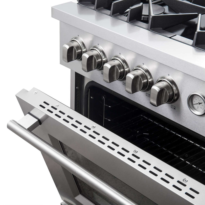 Giovanni 30-inch Gas Range Stainless Steel, 5 Burners 67,000 BTU, 4.32 cu.ft. Convection Oven FORNO