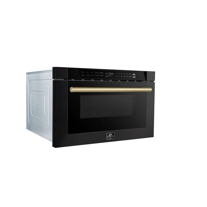 Forno Espresso Capoliveri 24" Microwave Drawer in Black FORNO