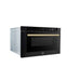 Forno Espresso Capoliveri 24" Microwave Drawer in Black FORNO