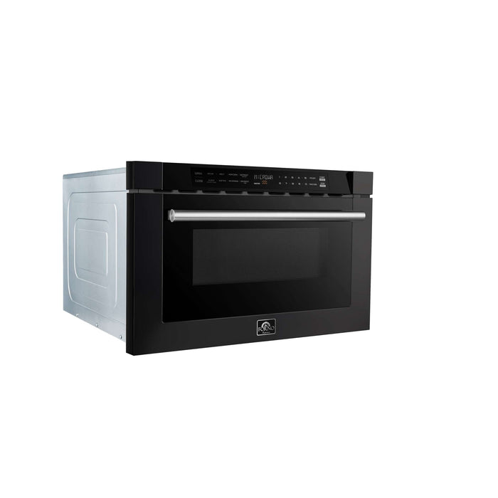 Forno Espresso Capoliveri 24" Microwave Drawer in Black FORNO
