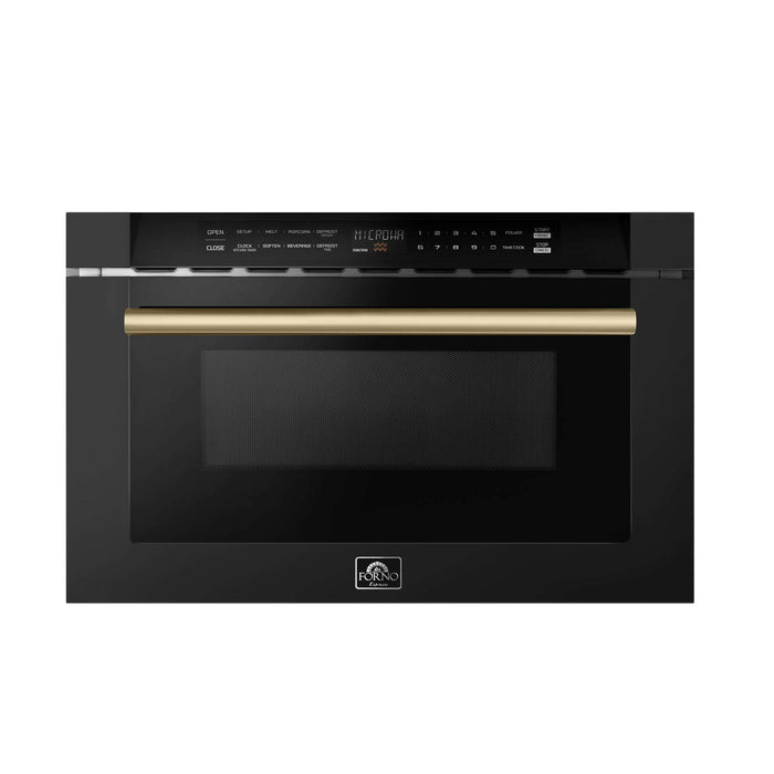 Forno Espresso Capoliveri 24" Microwave Drawer in Black FORNO