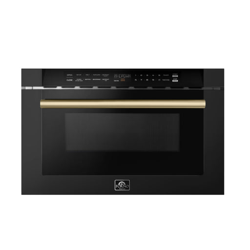 Forno Espresso Capoliveri 24" Microwave Drawer in Black FORNO