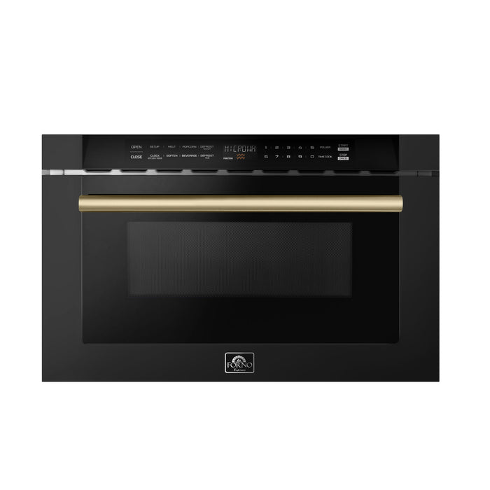 Forno Espresso Capoliveri 24" Microwave Drawer in Black FORNO