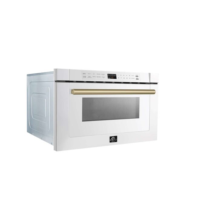 Forno Espresso Capoliveri 24" Microwave Drawer in White FORNO