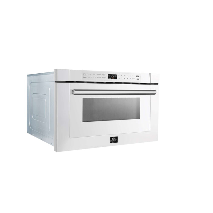 Forno Espresso Capoliveri 24" Microwave Drawer in White FORNO