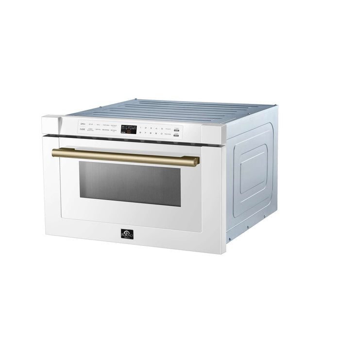 Forno Espresso Capoliveri 24" Microwave Drawer in White FORNO