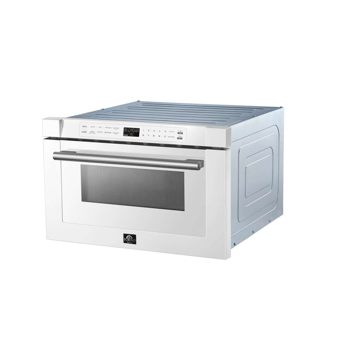 Forno Espresso Capoliveri 24" Microwave Drawer in White FORNO